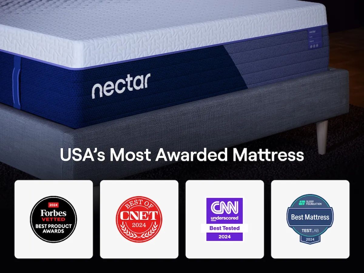 Nectar Luxe Hybrid 5.1 - White - Mattress