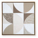 Harelman - Tan / Taupe / White - Wall Art