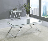 Alfresco - Mirrored Top Square End Table - Silver