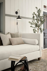 Tide & Timber - Linen Upholstery Day Bed With Twin Mattress And 4 Legs