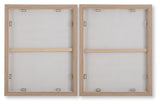 Waldett - Beige / White - Wall Art Set (Set of 2)
