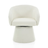 Modern Swivel Accent Chair With Ergonomic Barrel Design