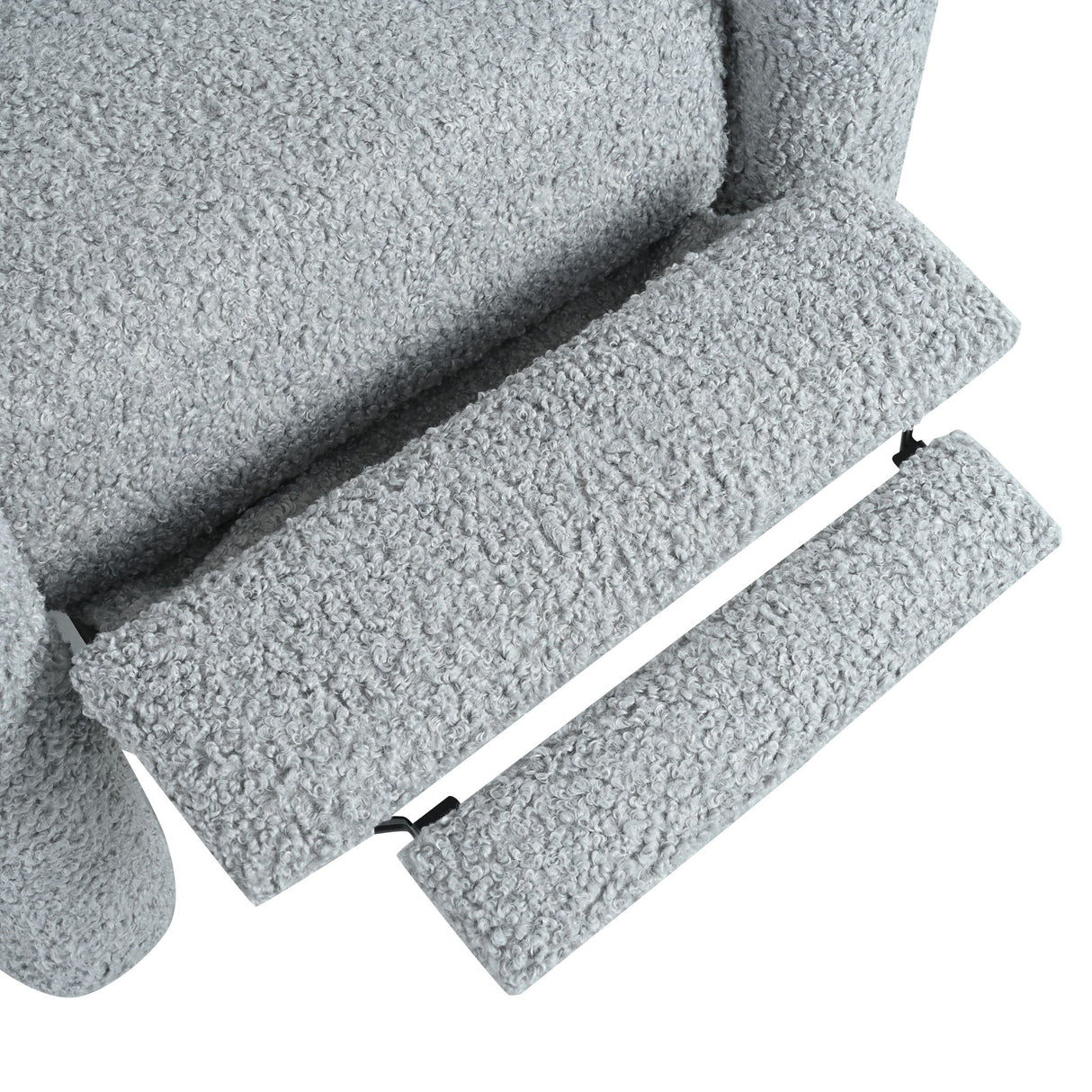 Push Back Recliner Armchair Upholstered Recliner Chair Single Sofa With Adjustable Backrest