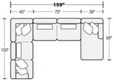 Logan - Sectional With Comfort Coil Seating And Included Accent Pillows