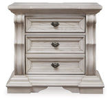 Bruchandi - Antique White - Three Drawer Night Stand