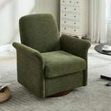 Modern Swivel Barrel Accent Chair With Base