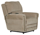 Warner - Power Headrest With Lumbar Power Lay Flat Recliner