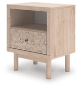 Arloster - Tan - One Drawer Night Stand