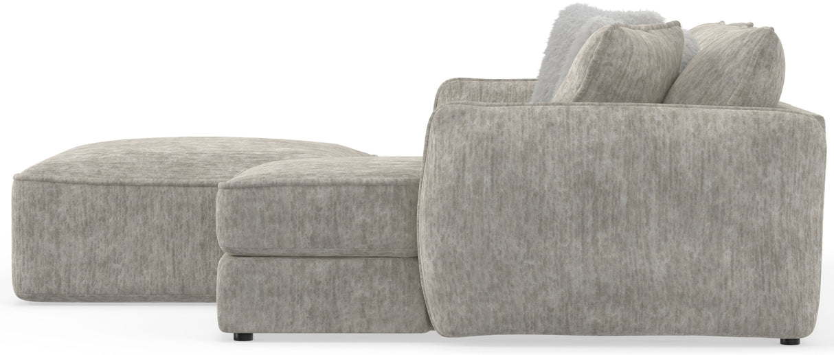 Bucktown - 2 Piece Sofa / Chaise With Extra Thick Cuddler Seat Cushions & Cocktail Ottoman