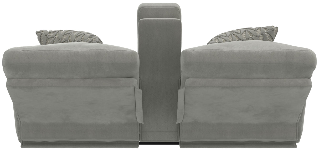 Renaldo - Power Lay Flat Recline Console Loveseat With Zero Gravity - Stone