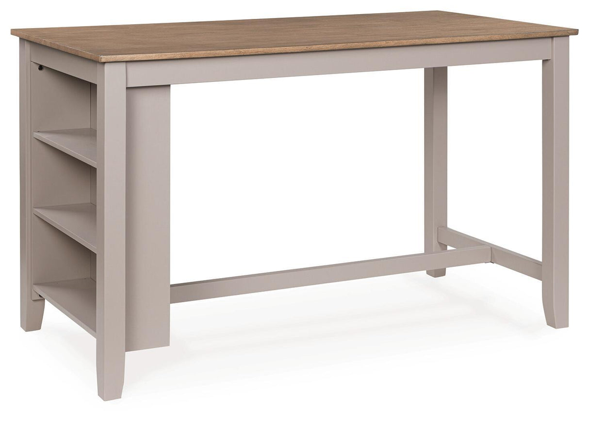 Harperfeld - Rectangular Dining Room Counter Table - Natural / Gray
