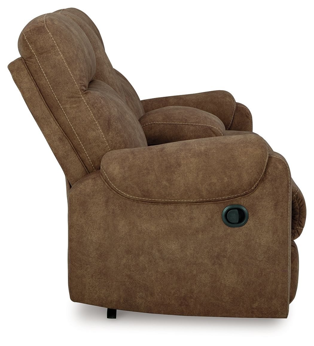 Edenwold - Brindle - Dbl Reclining Loveseat With Console