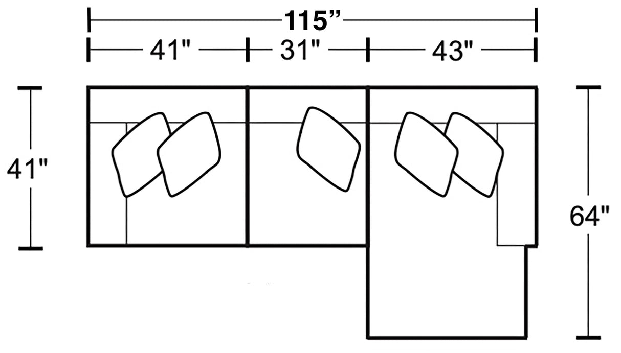 Rockport - Reclining Sectional