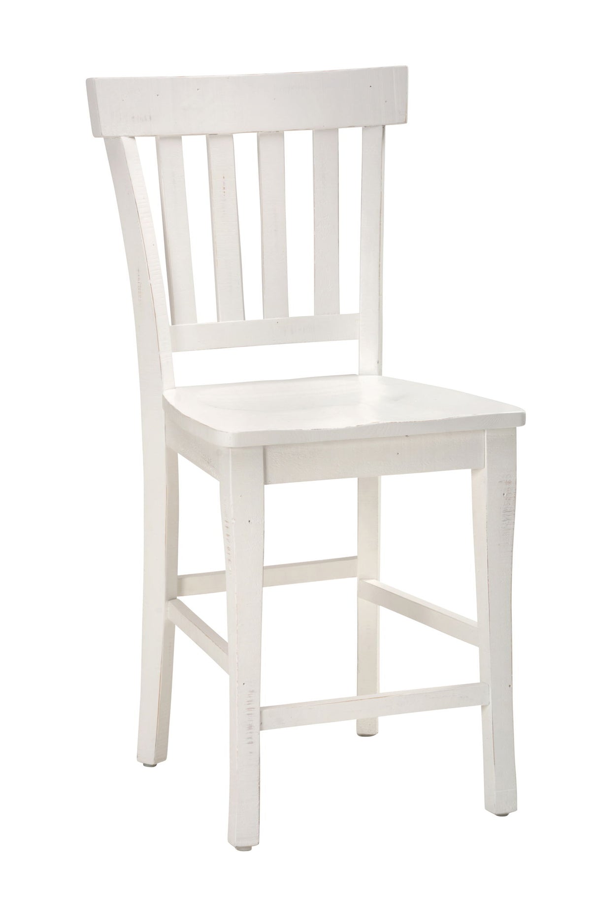 Madaket - Slatback Stool (Set of 2) - Distressed Off-White