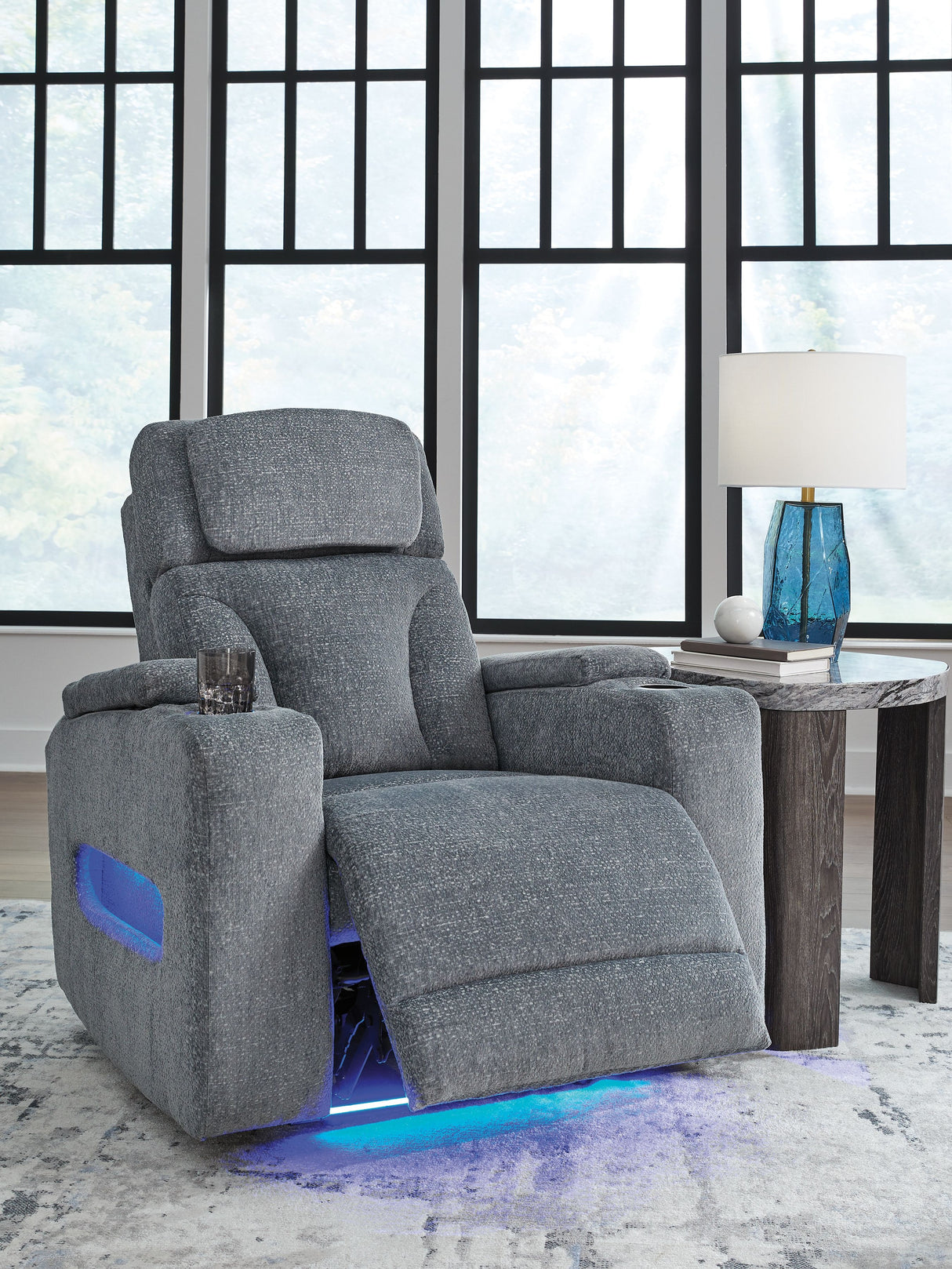 Studio Cave - Steel - Power Recliner