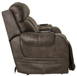 Serenity - Power Reclining Console Loveseat With Power Adjustable Headrest And CR3 Heat / Massage / Lumbar