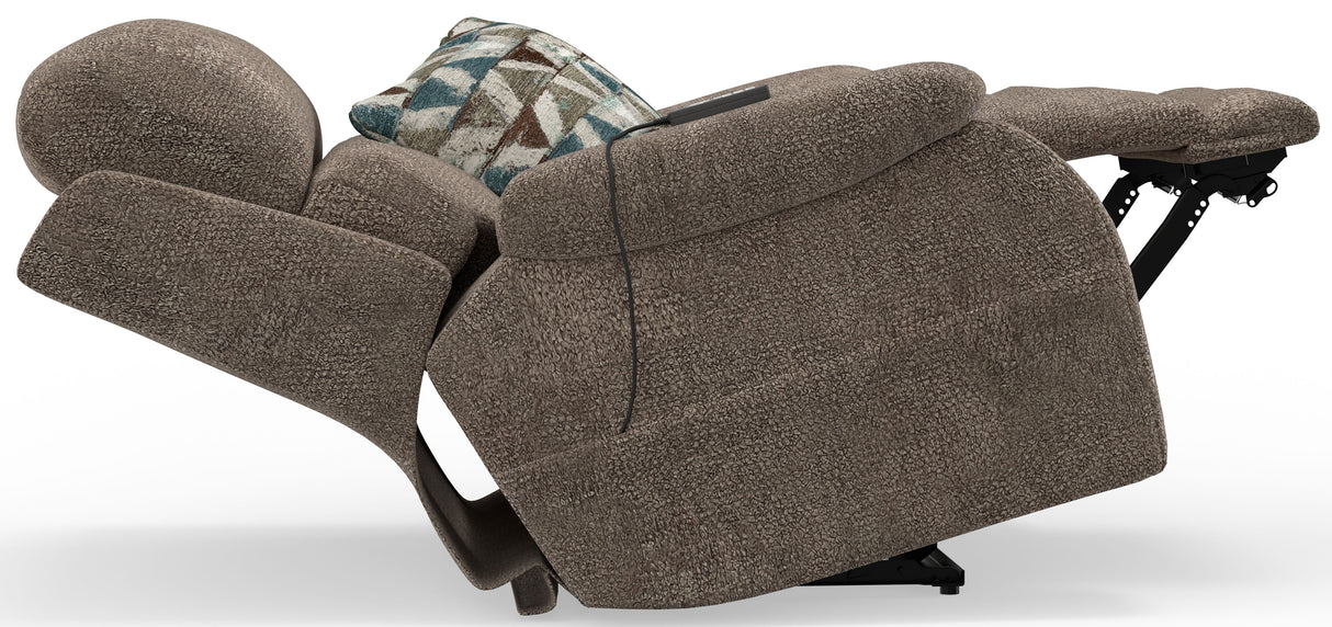 Joya - Power Lay Zero Gravity Recliner With Power Adjustable Headrest And CR3 Heat/Massage/Lumbar/ZG - Mushroom