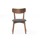 Mid Century Upholstered Dining Chairs (Set of 2)