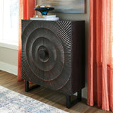 Fosterman - Distressed Black - Accent Cabinet