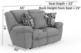 Trifecta - Power Reclining Loveseat - Smoke