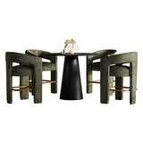 Gwen - 5 Piece Counter Dining Set - Black Table