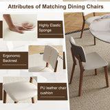 Dining Table Set With Wooden Base