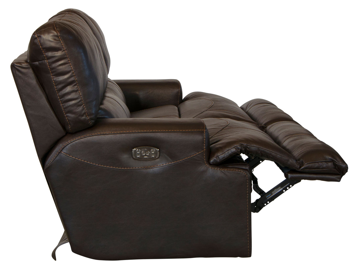 Wembley - Power Headrest With Lumbar Lay Flat Reclining Sofa