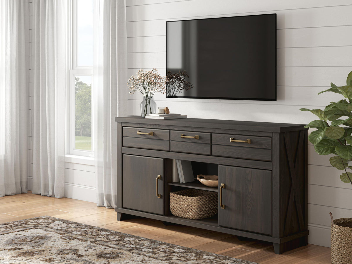 Brazen Valley - TV Stand With Fireplace Option