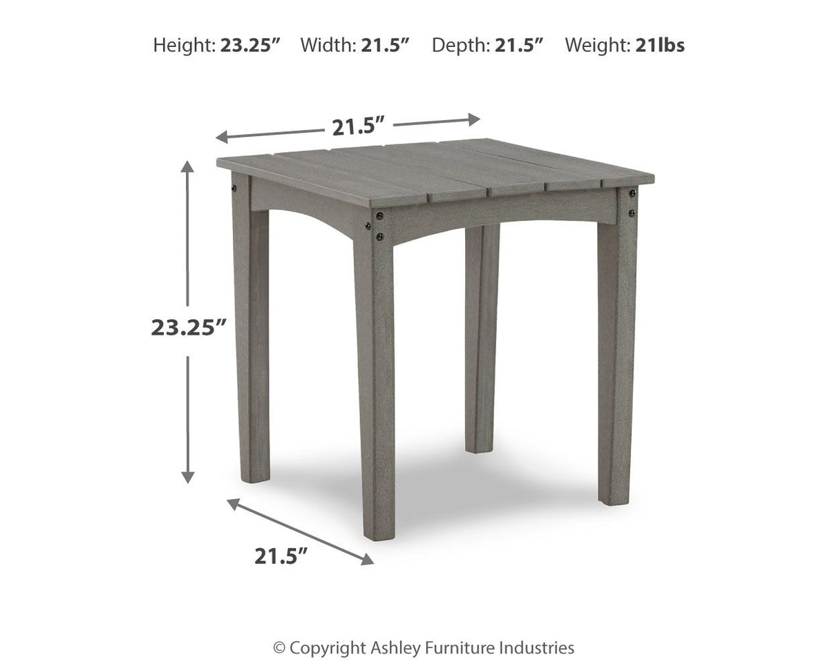 Visola - Square End Table - Gray