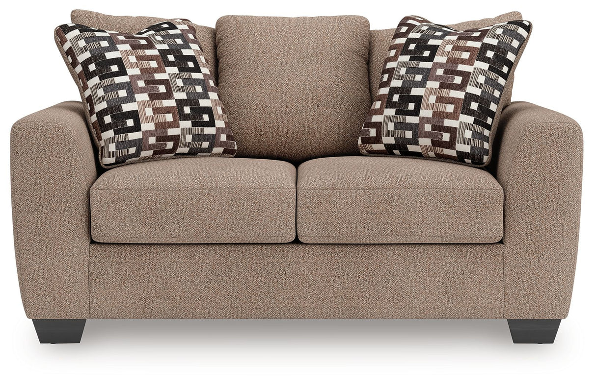 Triston-Peaks - Suede - Loveseat