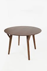 Copenhagen - 5 Piece Dining Set - Brown With Gray Upholstery