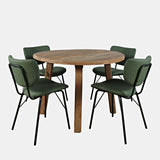 Reclamation - 5 Piece Dining Set With Upholstered Chairs