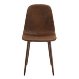 (Set of 4) Backrest AndTransfer Legs Chairs Adding A Touch Of Elegance To Minimalist And Scandinavian Style Homes - Walnut