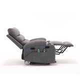 Cozy Electric Power Lift Recliner Chair Sofa For Elderly With Vibration Massage And Lumbar Heat