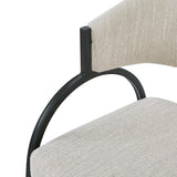 Contemporary Upholstered Dining Chairs With Metal Legs (Set of 2)