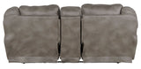 Ferrington - Power Lay Flat Reclining Console Loveseat with Power Adjustable Headrest & Lumbar