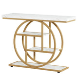 Console Table With 4 Tier Design For Living Hallway