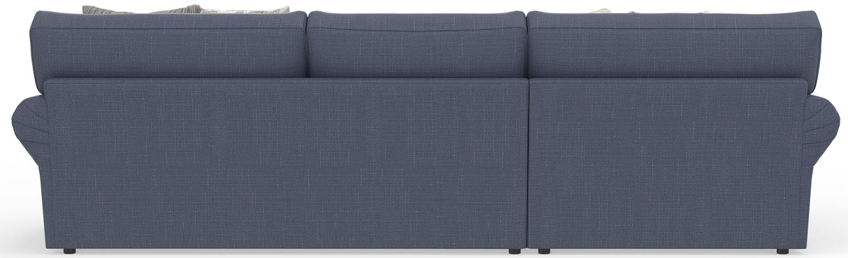 Cape May - Sofa Chaise With Comfort Coil Seating And 5 Accent Pillows