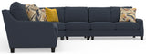 Foley - Sectional With Comfort Coil Seating And 4 Included Accent Pillows