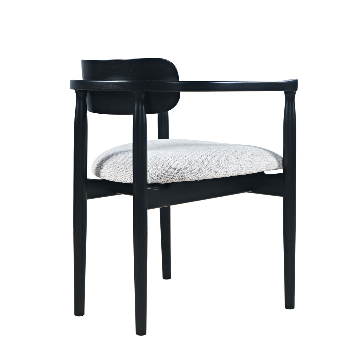 Linden - Upholstered Arm Chair (Set of 2) - Black / White