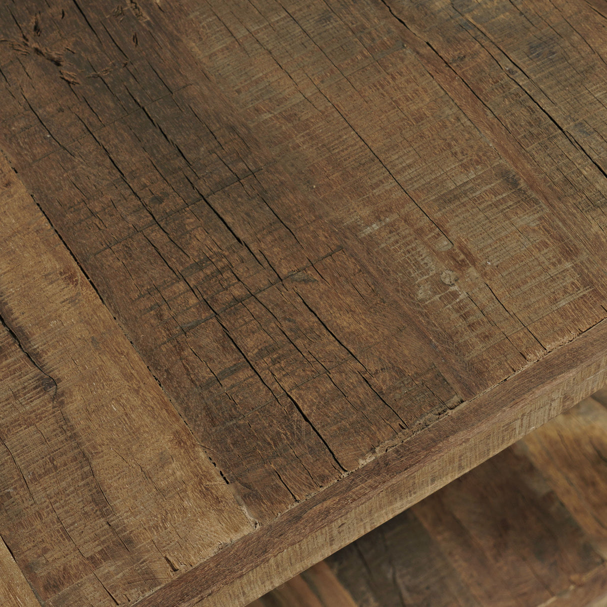 Reclamation - Square End Table - Rustic Unfinished Brown