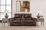 Alessandro - PWR REC Loveseat/Con/Adj HDRST - Walnut