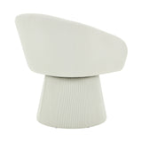 Modern Swivel Accent Chair With Ergonomic Barrel Design