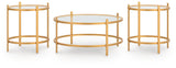Pearlox - Occasional Table Set (Set of 3) - Gold