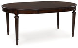 Lavinton - 8 Pc. - Dining Room Extension Table, 6 Side Chairs, Server - Brown