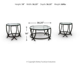 Tarrin - Occasional Table Set (Set of 3) - Black