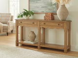 Whitmund - Console Sofa Table - Light Brown