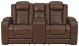 Backtrack - Chocolate - Pwr Rec Loveseat/Con/Adj Hdrst