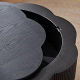 Modern Plum Blossom Shaped Coffee Table With Storage