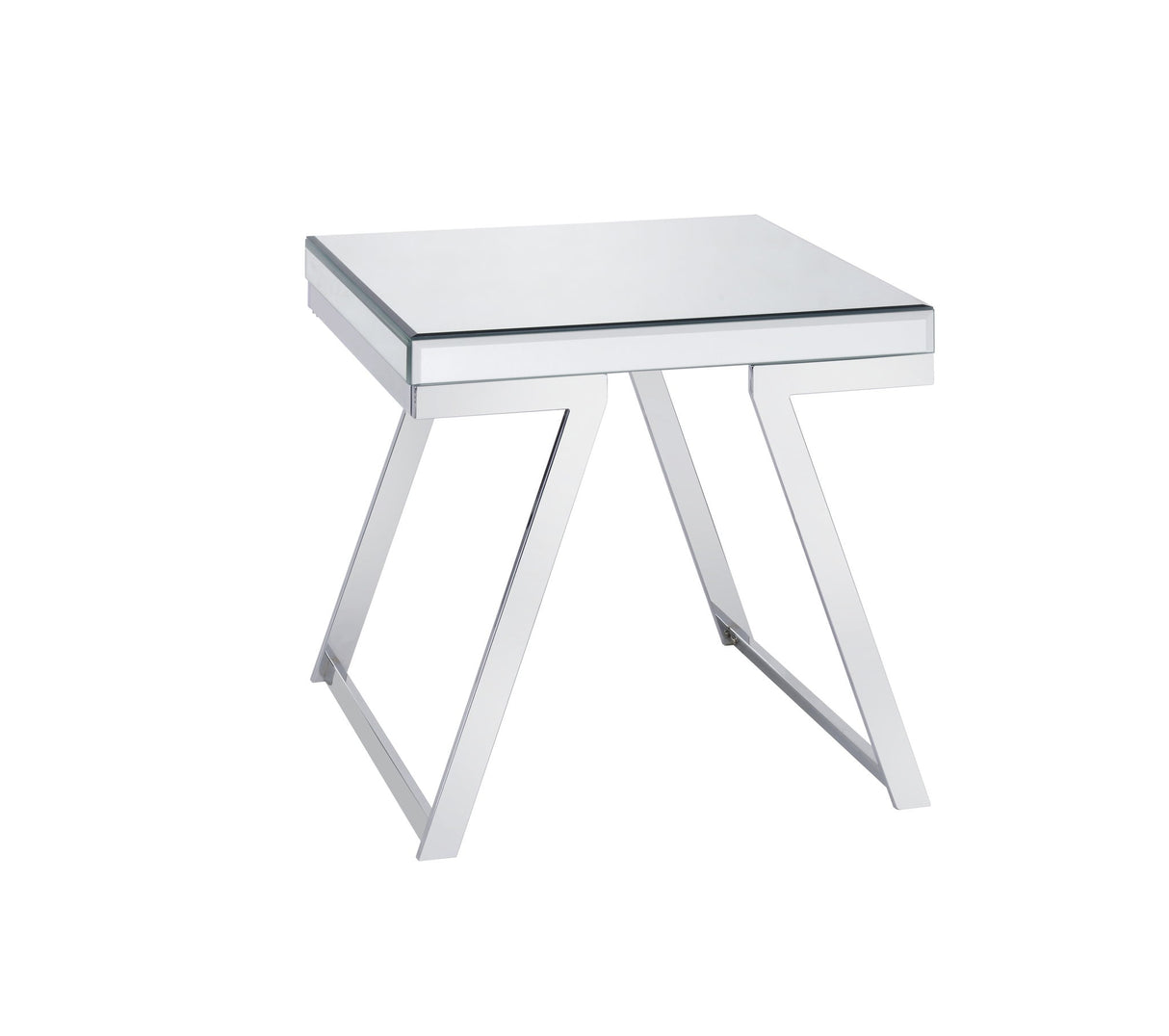 Alfresco - Mirrored Top Square End Table - Silver